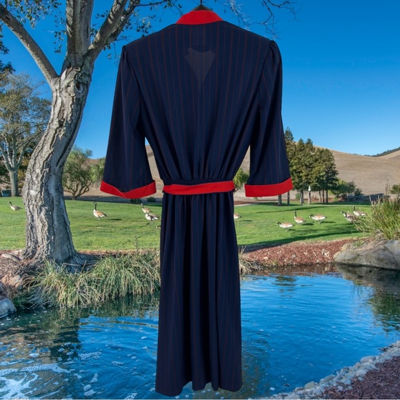 Vintage LeHigh 3/4 Sleeve Dress w/ Shoulder Pads Size *18 - Picture 6 of 13